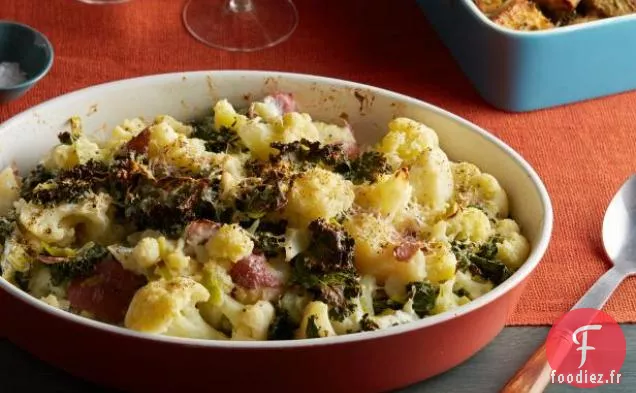 Casserole de Chou Frisé et Chou-fleur