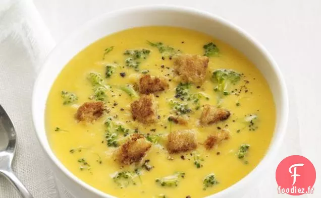 Soupe Brocoli-Cheddar