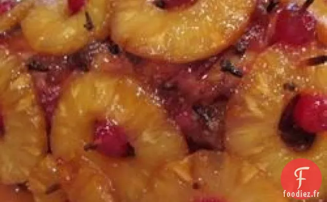 Jambon Cuit au Four avec Glaçage Sucré