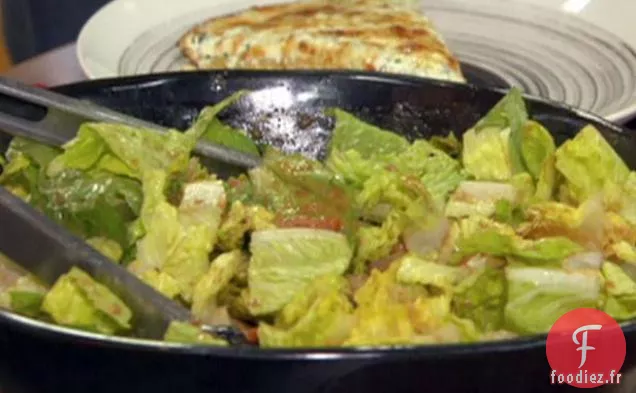 Salade Romaine à la Tomate Rôtie