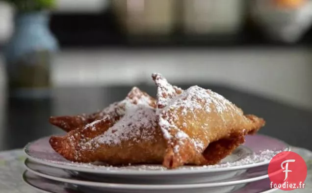 Wontons à la Pêche, au Mascarpone et aux Pacanes