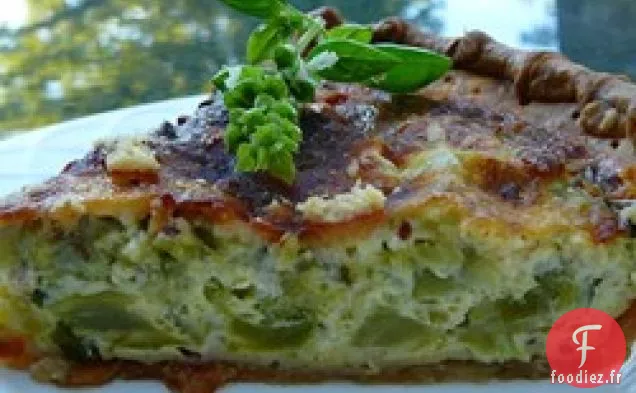 Quiche au Brocoli et au Cheddar