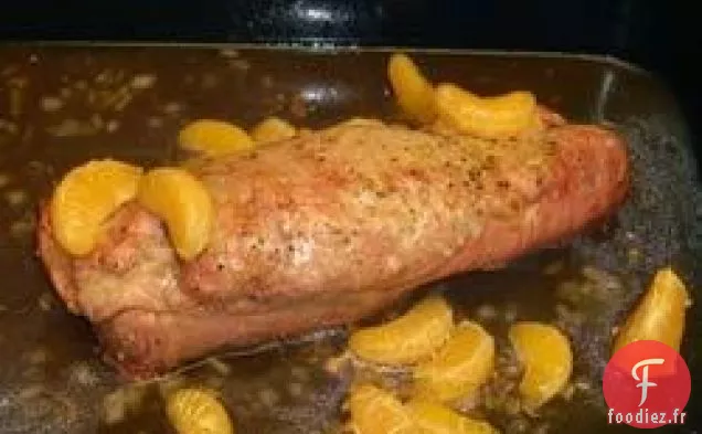 Rôti de Porc à la Mélasse d'Agrumes Au Jus