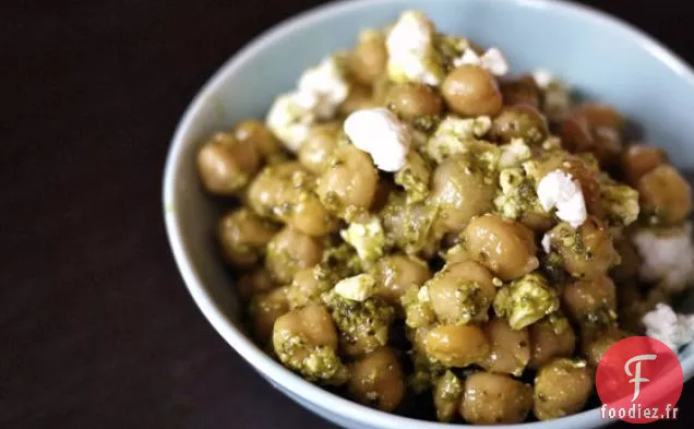 Pois Chiches Au Pesto Et À La Féta