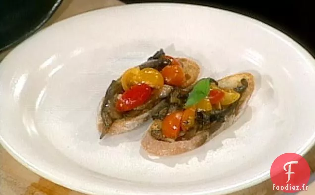 Bruschetta aux Champignons Portobello