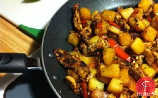 Fajitas au Poulet Et à l'Ananas