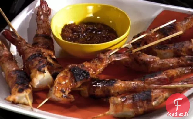 Crevettes Grillées au Bacon BBQ