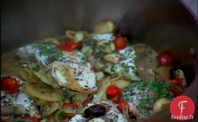 Vivaneau Rouge au Ragoût Méditerranéen