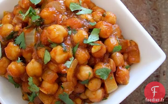 Pois Chiches Au Curry Rapide