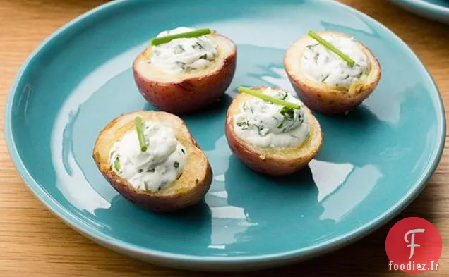 Pommes de Terre au Fromage de Chèvre Crémeux et Fines Herbes