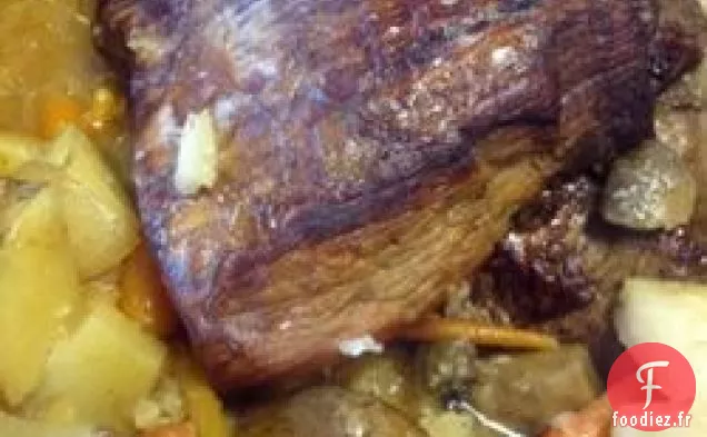 Rôti en Pot, Légumes et Bière