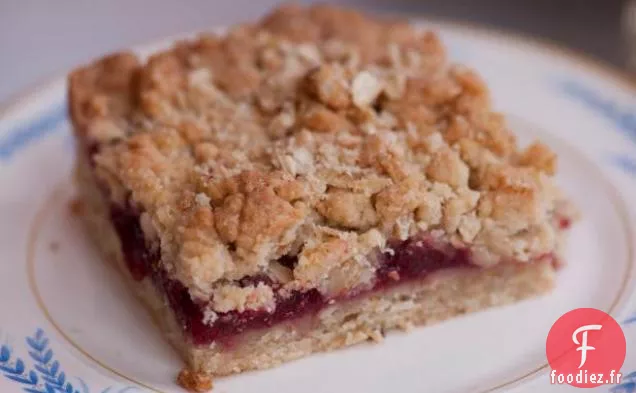 Barres de Crumble aux Framboises