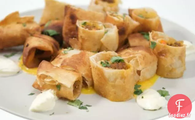 Taquito au Chorizo et Queso au Cheddar