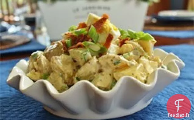 Salade de Pommes de Terre de Pub Anglais Avec Concombre et Bacon