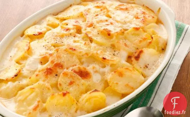 Pommes de Terre Festonnées Faibles En Gras