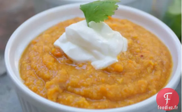 Soupe de Pois Chiches aux Patates Douces
