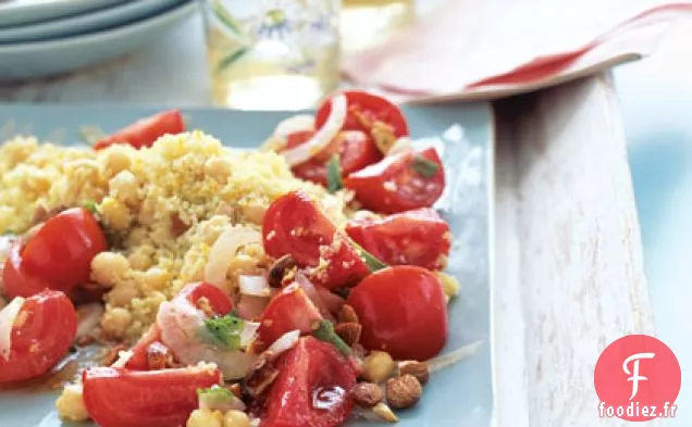 Salade de Pois Chiches à la Menthe et Couscous