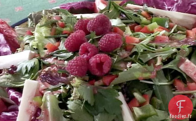 Salade de Radicchio avec Vinaigrette Facile aux Framboises