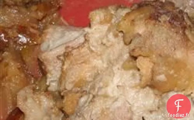 Rôti de Porc aux Pommes à la Mijoteuse Facile