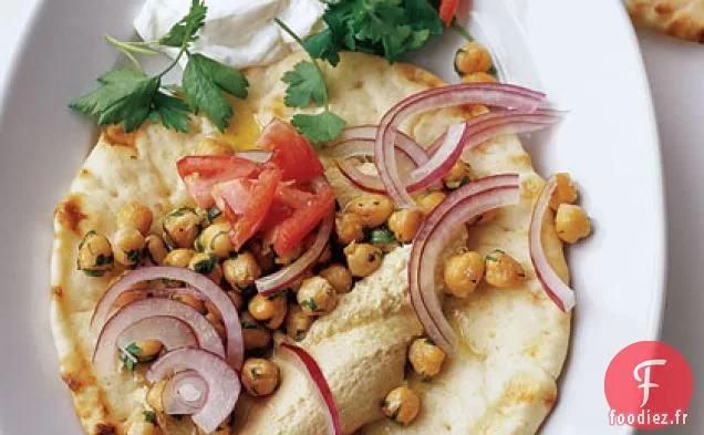 Pita Croustillante aux Pois Chiches