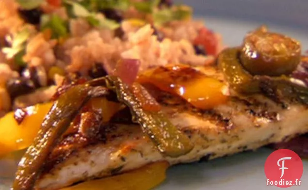 Poulet Grillé aux Oignons Caramélisés Jalapeno