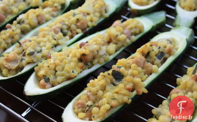 Courgettes Farcies Aux Pois Chiches Et Au Couscous Israélien