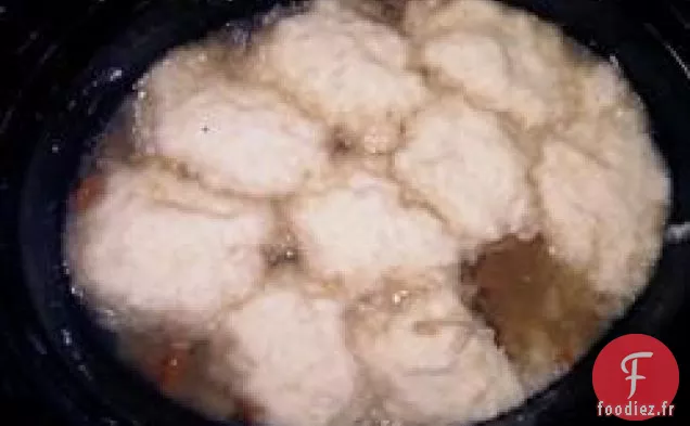Soupe de Dinde à la Mijoteuse avec Boulettes