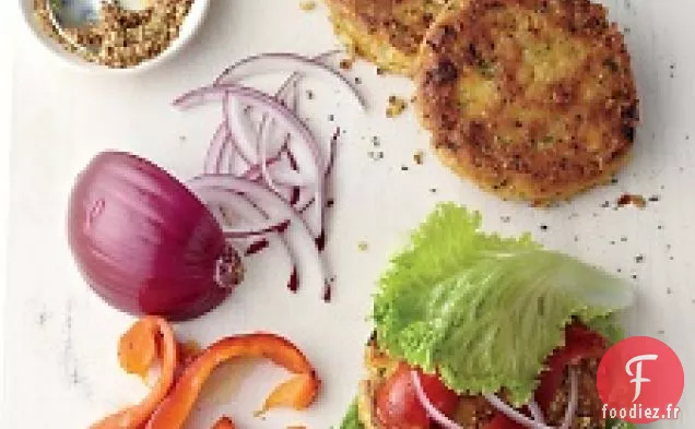 Burger Végétarien aux Pois Chiches et au Riz brun