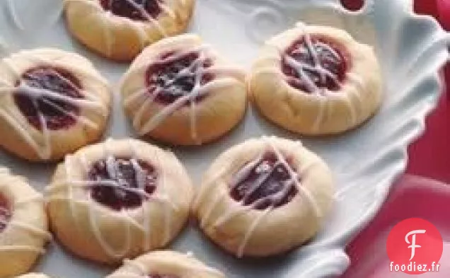 Empreintes de Doigts Sablés aux Amandes et Framboises