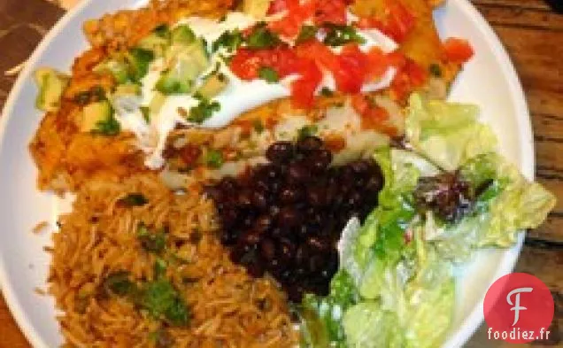 Enchiladas Végétariennes aux Haricots Noirs