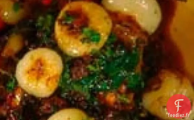 Poitrine de Veau Braisée aux Oignons et aux Herbes: Petto di Vitello con Cipolline e Mentuccia
