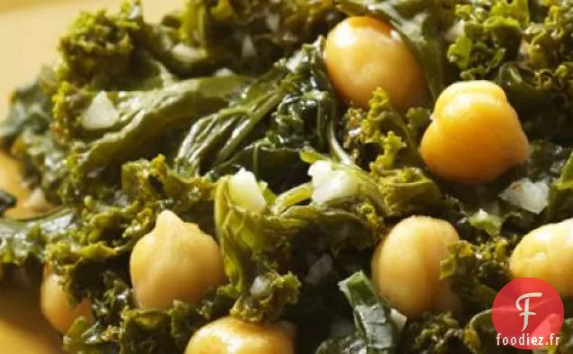 Recette De Chou Frisé Épicé Indien Et Pois Chiches