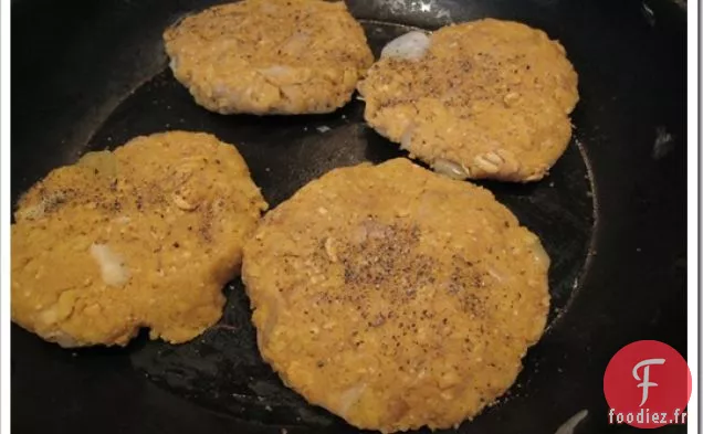 Hamburgers à la Citrouille et aux Pois Chiches