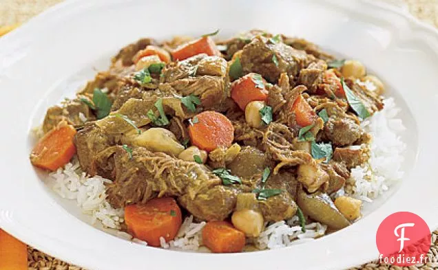 Curry d'Agneau aux Pois Chiches