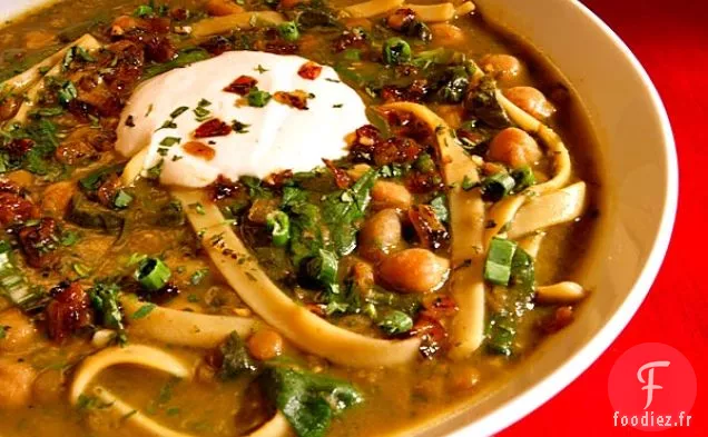 Soupe De Pois Chiches Et Nouilles Aux Herbes Persanes