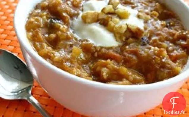 Gâteau aux Carottes à la Mijoteuse Avoine Coupée en Acier