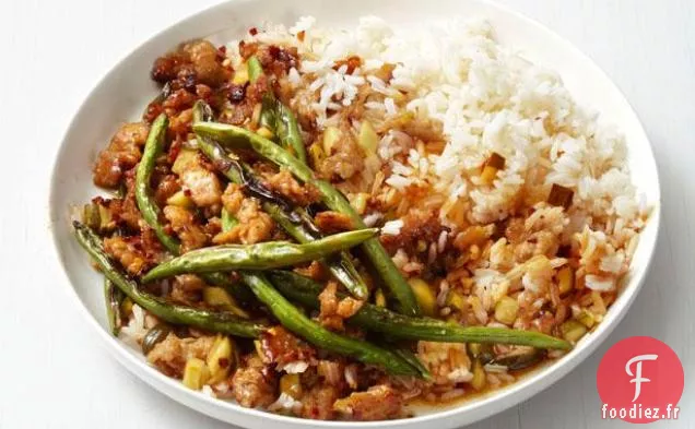 Sauté de Dinde Épicée et Haricots Verts