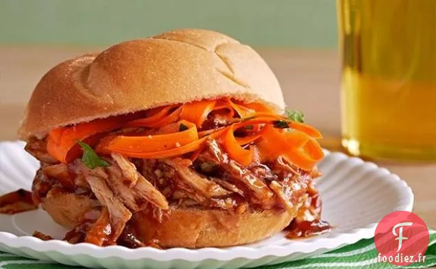 Sandwich au Porc Effiloché BBQ