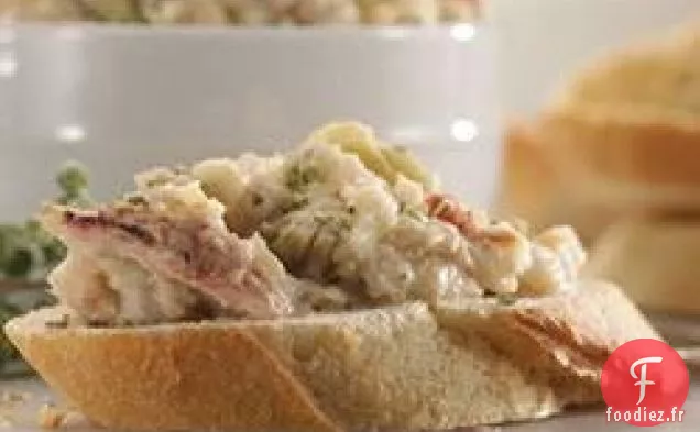 Trempette au Crabe au Beurre et à l'Artichaut