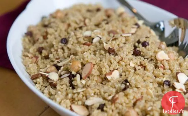 Pilaf De Quinoa Aux Pois Chiches, Groseilles Et Amandes
