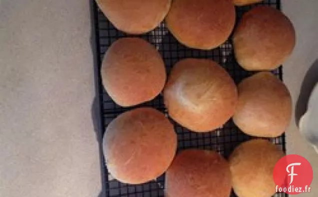 Brioches À Sandwich Souples (Version Mélangeur à Crochet à Pâte)