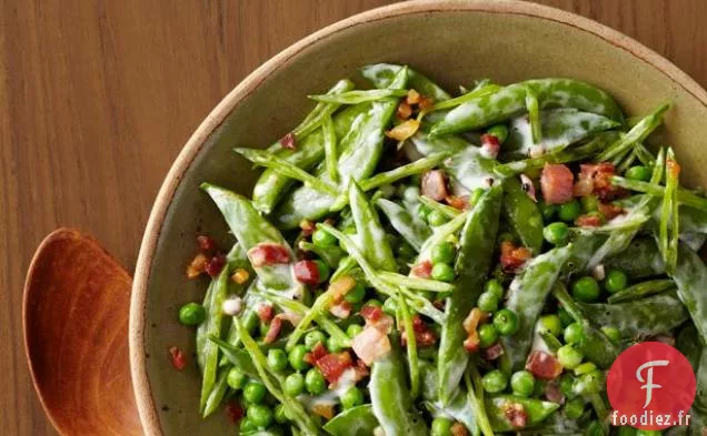 Petits Pois De Printemps Crémeux À La Pancetta