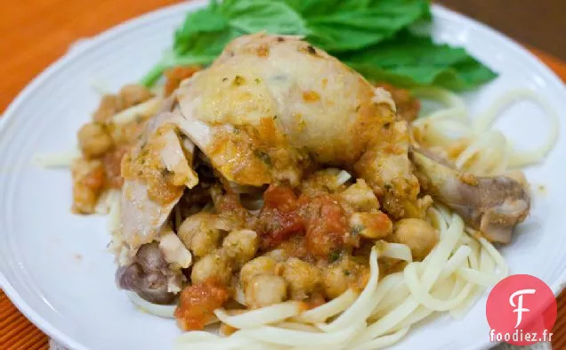 Poulet aux Tomates Et aux Pois Chiches