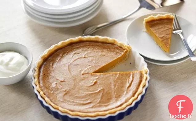 Tarte aux Patates Douces à l'Érable et au Bourbon