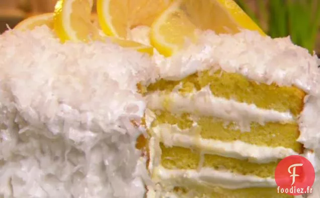 Gâteau au Lait Caillé à la Noix de Coco et au Citron
