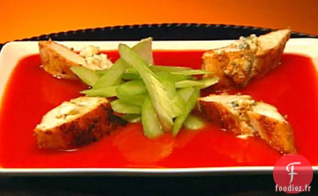 Poitrines De Poulet Farcies à la Buffle Épicées