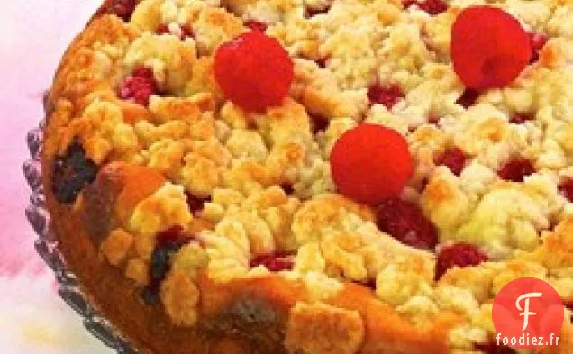 Gâteau de Mie à la Crème Sure aux Framboises