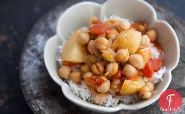 Curry de Pommes de Terre aux Pois Chiches