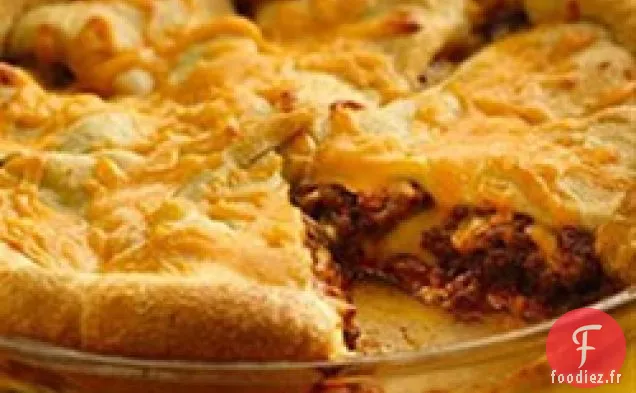 Casserole de Croissant de Cheeseburger