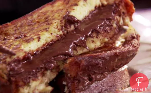 Pain Perdu Farci au Chocolat Et aux Noisettes